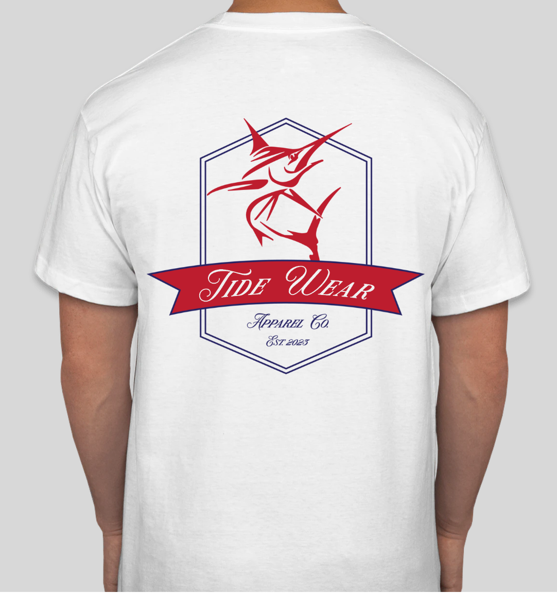 White Marlin Pocket Tee