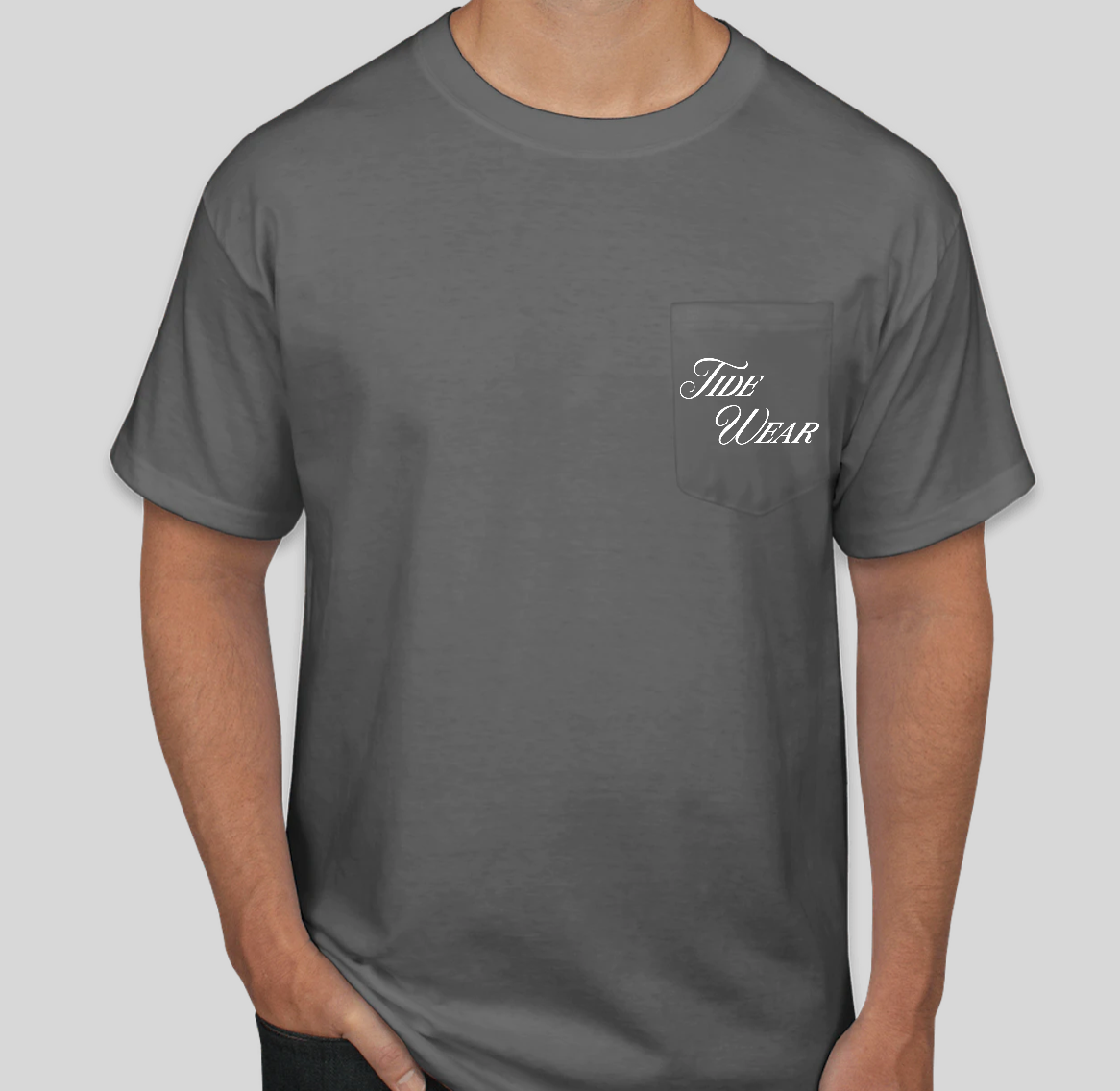 Grey Channel Marker Pocket Tee
