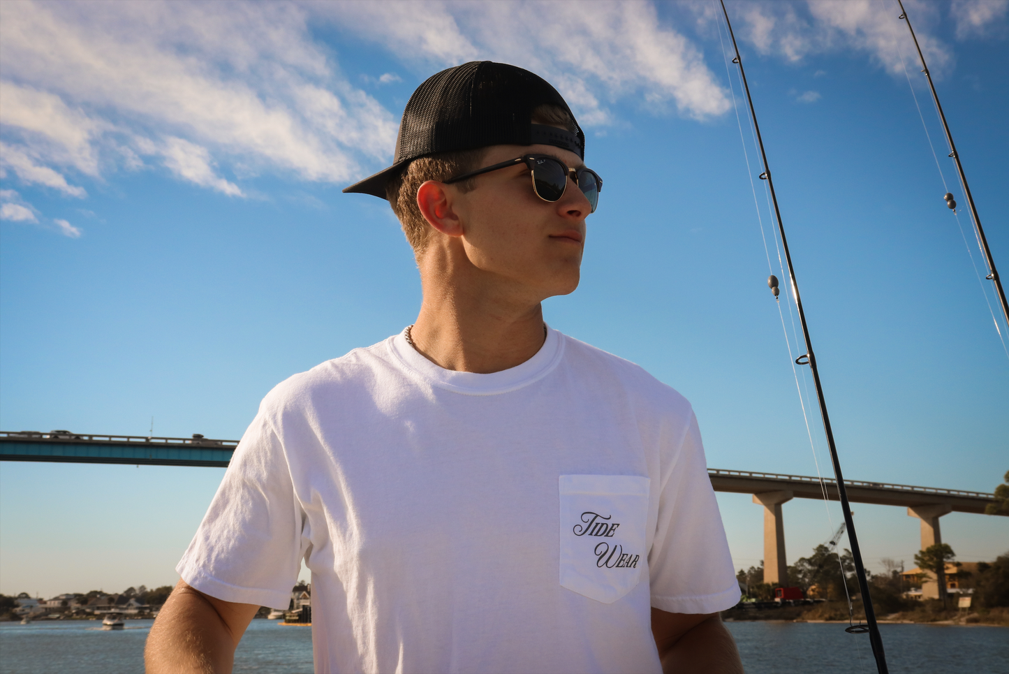 White Channel Marker T-Shirt