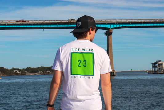 White Channel Marker T-Shirt