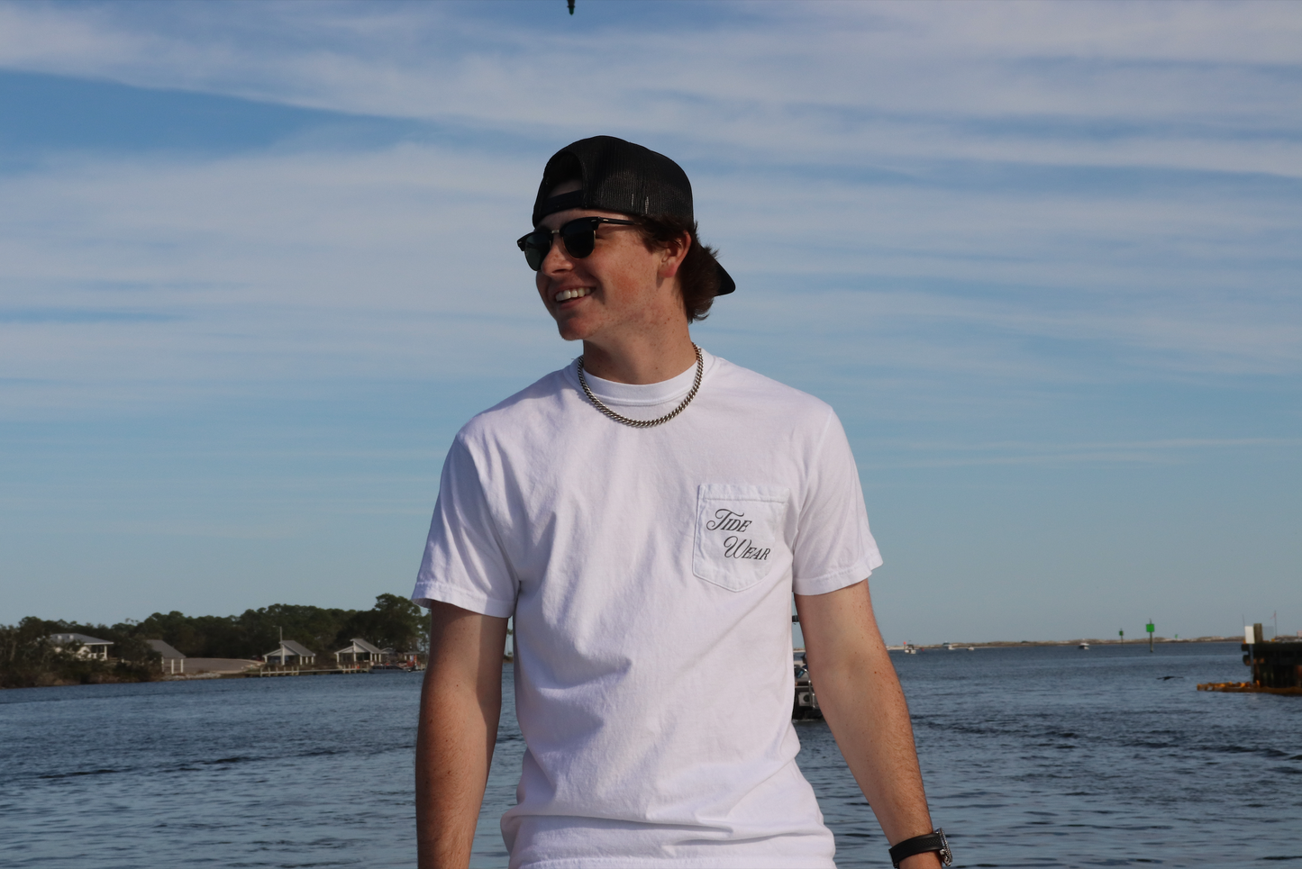 White Marlin Pocket Tee