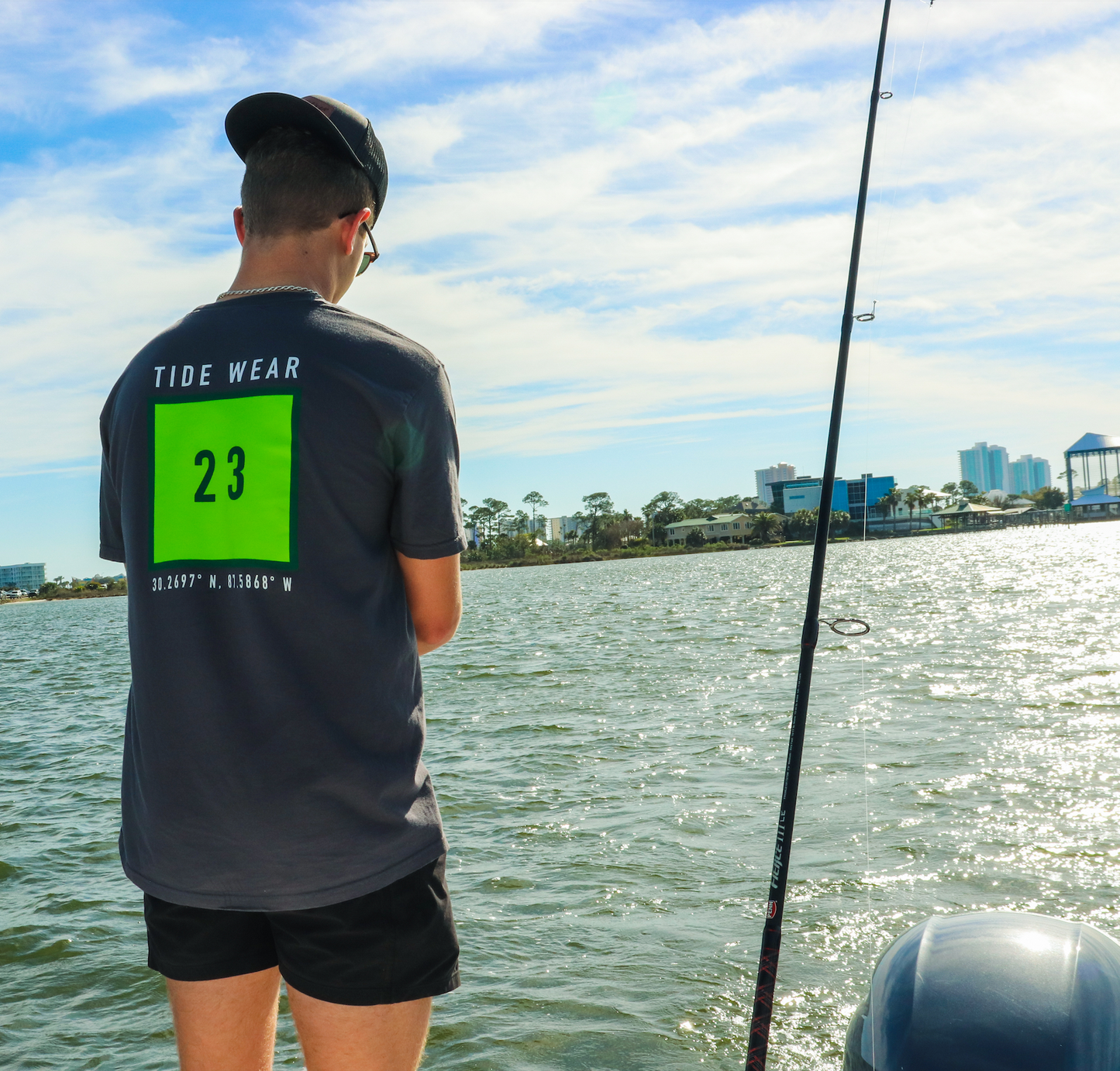 Grey Channel Marker Pocket Tee