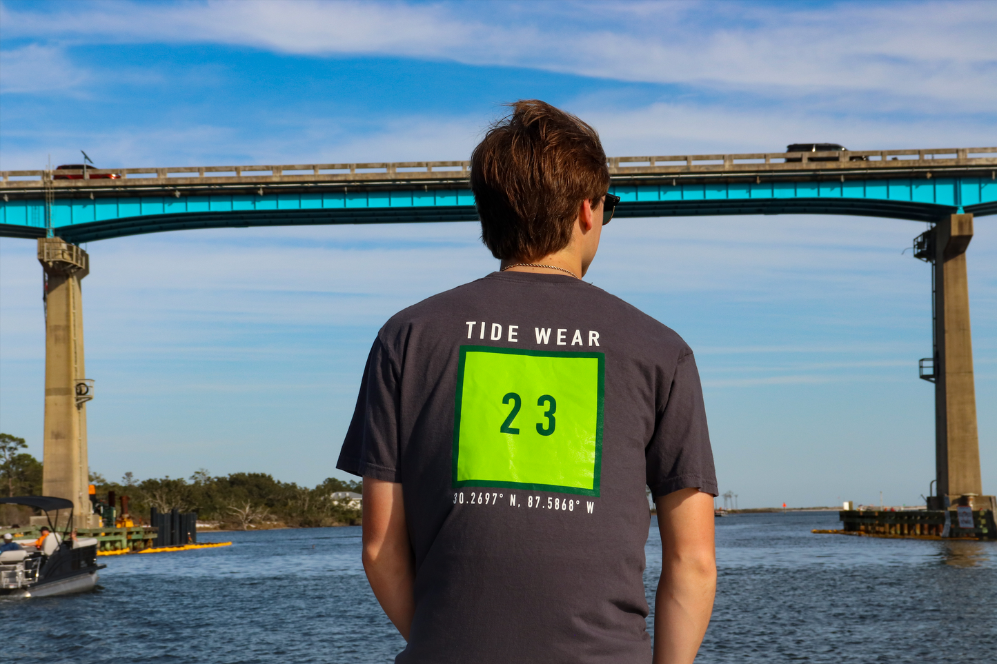 Grey Channel Marker Pocket Tee